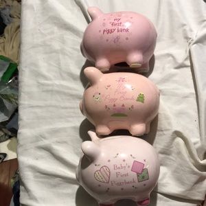 baby’s first piggy banks obviously i’m not a baby anymore😂😂